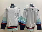 Youth Seattle Kraken Blank Navy White Stitched Adidas NHL Jersey,baseball caps,new era cap wholesale,wholesale hats